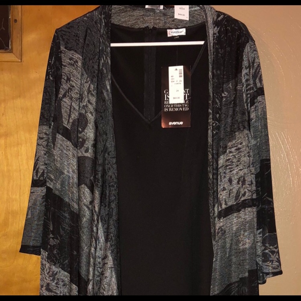 BLACK DRESS WITH JACKET